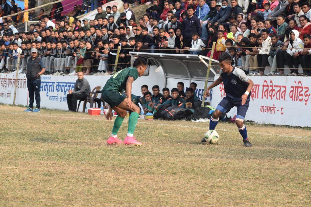 बागमती गोल्डकप :आयोजक बागमतीलाई हराउदै आर्मी सेमीफाइनलमा