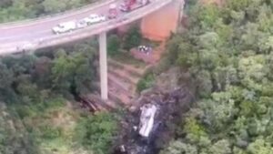 दक्षिण अफ्रिकामा बस दुर्घटना ४५ जनाको मृत्यु, एक बर्षीया बालिकाको जिवितै उद्धार