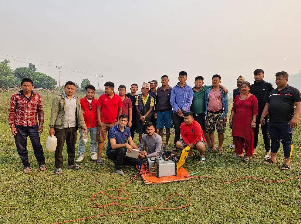बागमतीमा डिप बोरिङको लागी ई.आर.टी. सर्वे सम्पन्न
