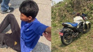 हरिहरपुरगढीको भुत्रेमा बाईक र कार ठोक्किदा ३ जना घाइते