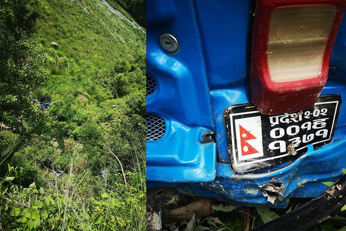 सिन्धुलीको गोलन्जोरमा अटो दुर्घटना एकको मृत्यु ८ घाइते