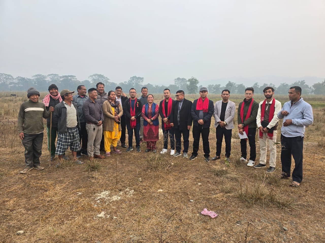 हरिहरपुरगढीमा रासायनिक मल कारखाना स्थापनाको लागि स्थलगत अनुगमन