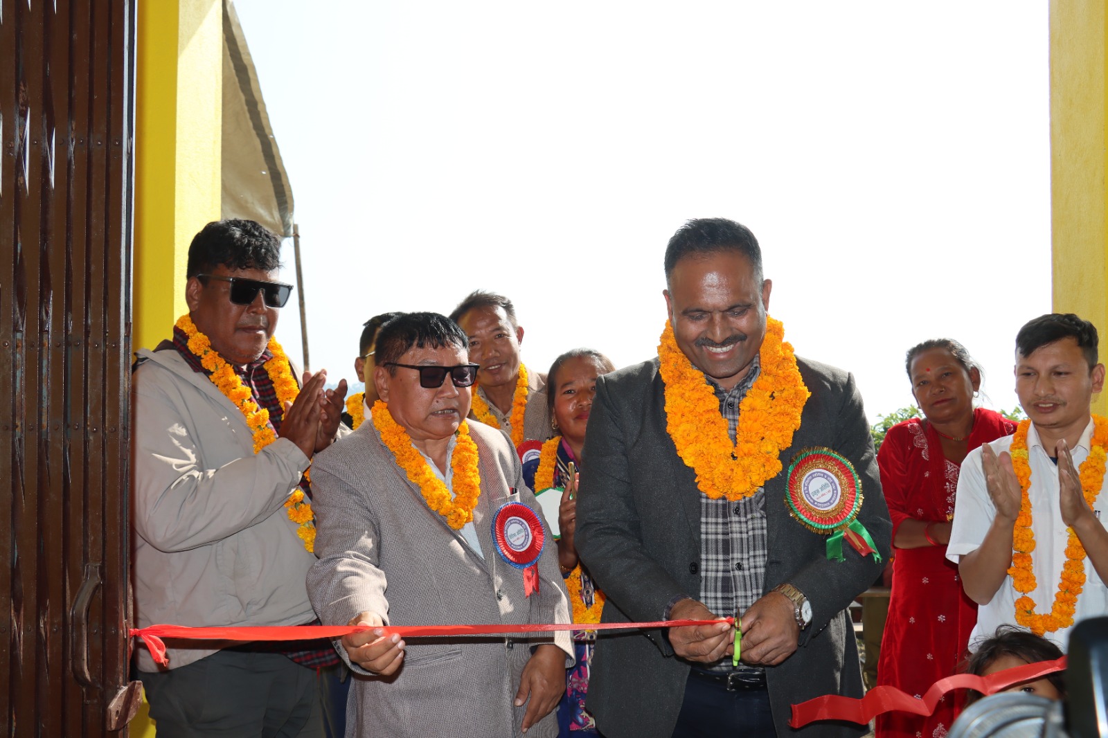 हरिहरपुरगढी गुर्जीडाँडा स्थित सम्झना प्राविको नवनिर्मित भवन उद्घाटन