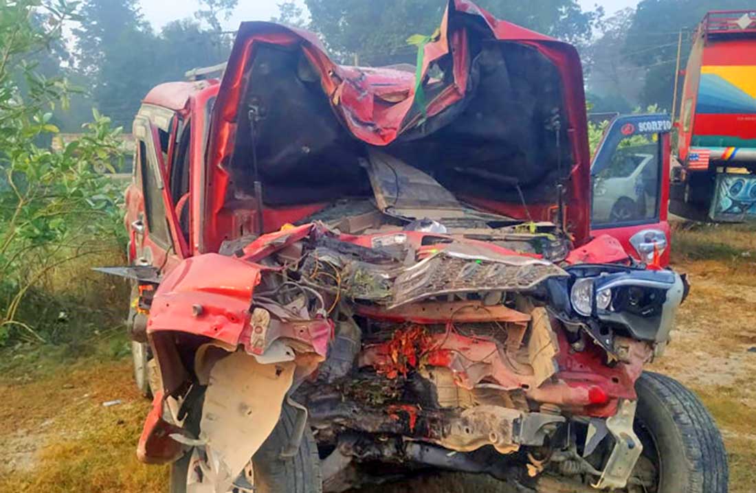 रौतहटको चन्द्रनिगाहपुरमा स्कार्पियो दुर्घटना ८ को मृत्युु ५ घाइते