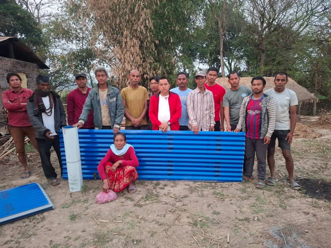 बोटगाउँकी फगुनी राई छाना छाउने जस्ता पाएपछि खुशी