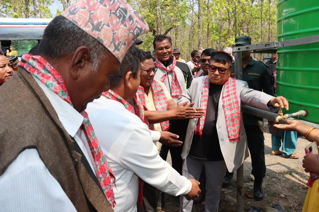 सिन्धुलीको हरिहरपुरगढी भाईरल जङ्गलमा खानेपानी व्यबस्था 