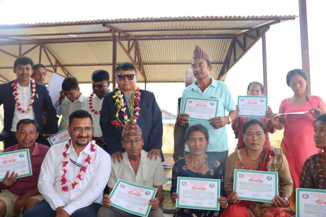 हरिहरपुरगढीको चिसापानीमा हस्तकला सामाग्री निर्माण तालिम सम्पन्न